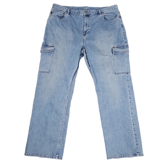 Lauren Ralph Lauren Denim - Lauren Ralph Lauren Cargo Jeans Utility Style Size 20W Bare Back Y2K Denim